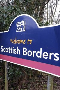welcome to scottish borders signpost